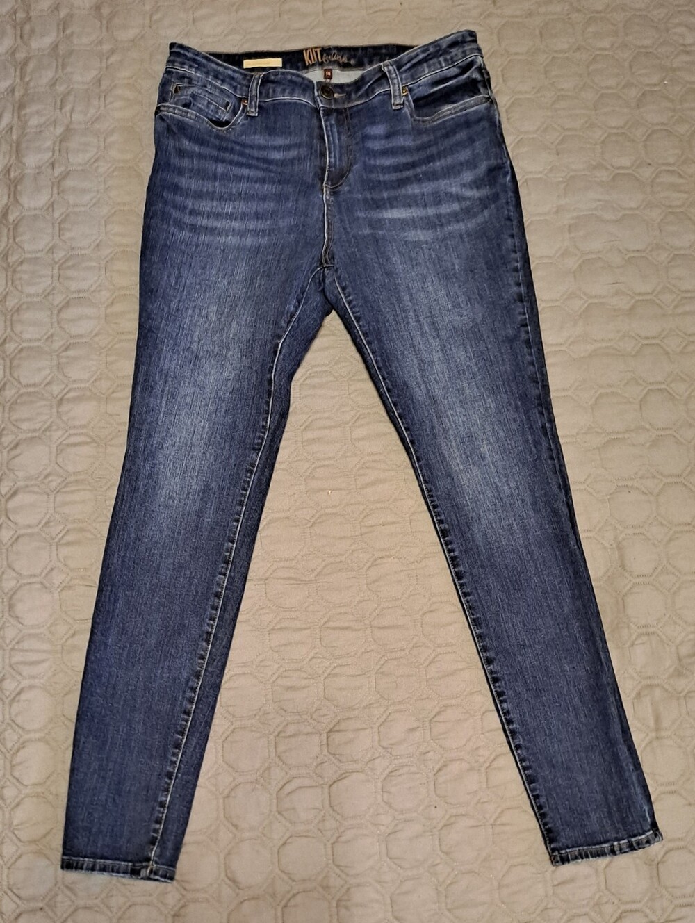 Kut From The Kloth Dark Blue Skinny Jeans Size 14